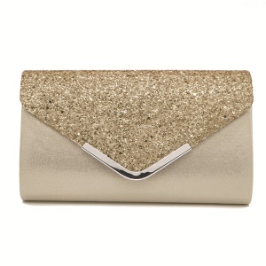 Sac à main de soirée en cuir synthétique avec  paillettes