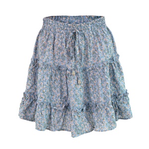 Jupe courte pour femme taille haute en forme A