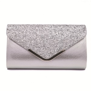 Sac à main de soirée en cuir synthétique avec  paillettes
