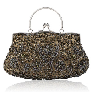 Sac de soirée avec Broderie de perles artisanale rare et vintage