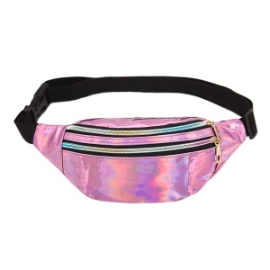 Sac de poitrine pour femme en plein air couleur réfléchissant