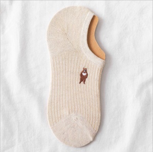 Chaussettes courtes pour femmes respirant et antidérapant
