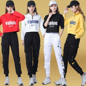 Ensemble de sport pour femme( pantalons long avec poches+hauts à manches longs)