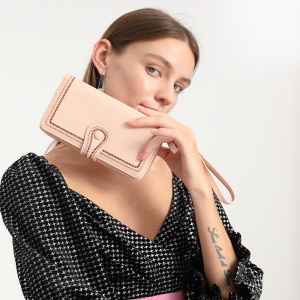 Sac à main long pour femme avec fermeture éclair