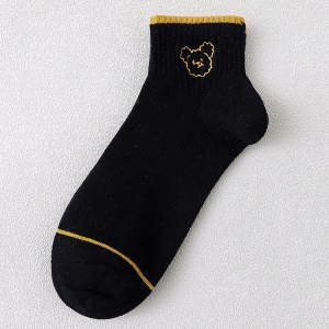 Chaussettes pour femmes en coton respirant taille moyenne