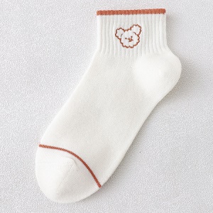 Chaussettes pour femmes en coton respirant taille moyenne