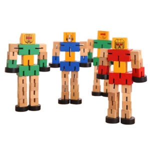 Jouet robot transformers en bois  pour enfants