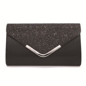 Sac à main de soirée en cuir synthétique avec  paillettes
