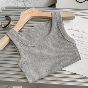 Gilet décontracté en coton pour femmes
