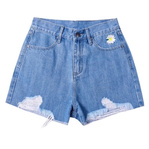 Mini short en denim pour femme