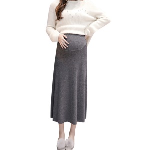 Jupe de maternité longue en tricot