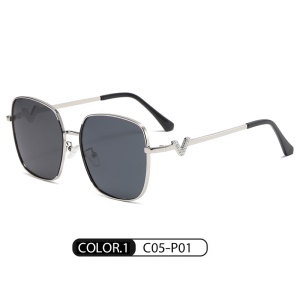 Lunettes de soleil polarisées pour femmes avec grande cadre
