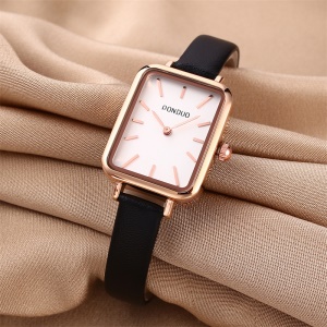 Petite montre verte pour dames montre à quartz imperméable casual