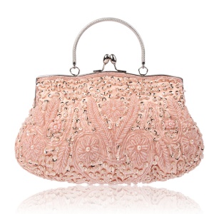 Sac de soirée avec Broderie de perles artisanale rare et vintage