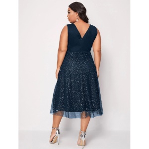 Robe pour femme col V grande taille