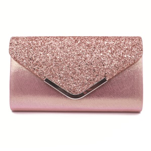 Sac à main de soirée en cuir synthétique avec  paillettes