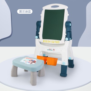 Tableau à dessin double face pour enfants magnétique avec support