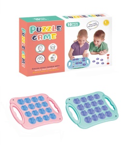 Ensemble de jouets pour l'entraînement de la mémoire (1* base de jeu + 10* cartes + 16* couvercles + 1 sablier)