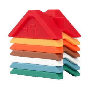 Blocs de construction jouets pour enfants en silicone