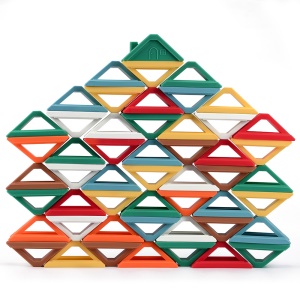 Blocs de construction jouets pour enfants en silicone