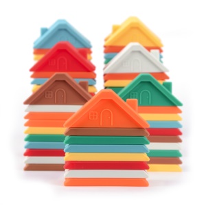 Blocs de construction jouets pour enfants en silicone