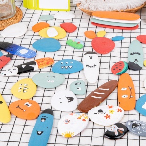 Enfants jouets en bois DIY en forme de cailloux