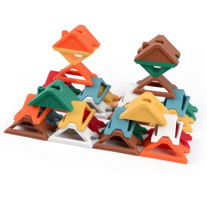 Blocs de construction jouets pour enfants en silicone