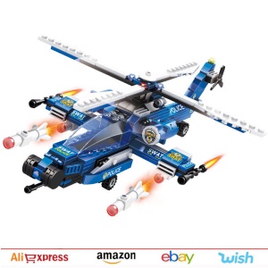 Assemblage d'un hélicoptère éducatifs pour enfants