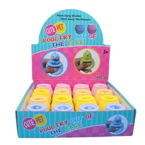 Jouet de poulet anti-stress TPR