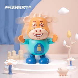 Jouets pour enfants modèle de la vache électrique et lumineux avec la music