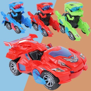 Puzzle pour enfants électrique universel automatique déformation dinosaure char lumière musique