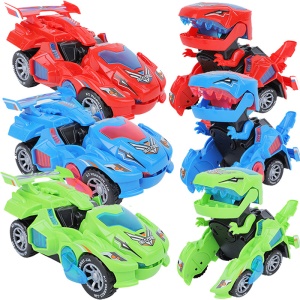 Puzzle pour enfants électrique universel automatique déformation dinosaure char lumière musique