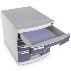 Classeur de bureau avec serrure en plastique dur