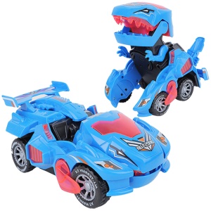 Puzzle pour enfants électrique universel automatique déformation dinosaure char lumière musique