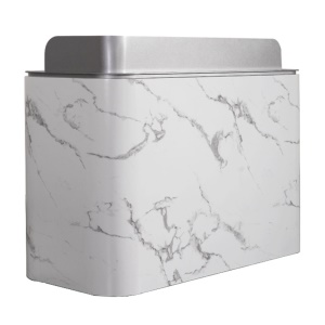 Table de Caisse pour magasin de vêtements argent luxe simuler marbre