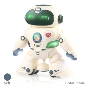 Robot de danse électrique multifonction avec lumière et musique Intelligent 360 degrés Rotation