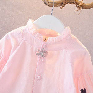 Chemise fille manches longues ample