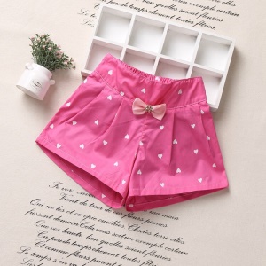Short pour fille en coton