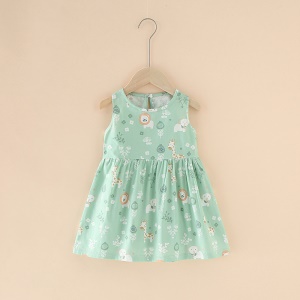 Robe fille en coton