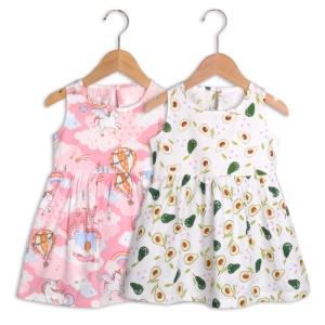 Robe fille en coton