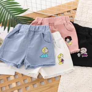 Short en denim pour filles de 3 à 8 ans