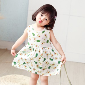 Robe fille en coton