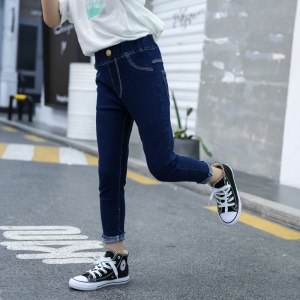 Pantalon long en denim pour fille