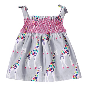 Little Maven Top fille en coton avec bretelles