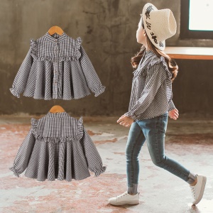 Chemise à carreaux pour fille