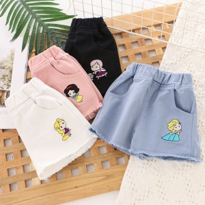 Short en denim pour filles de 3 à 8 ans