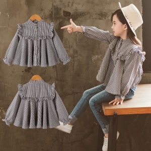 Chemise à carreaux pour fille