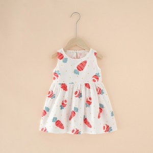 Robe fille en coton