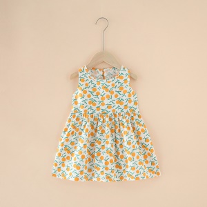 Robe fille en coton