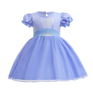 Robe manches courtes pour fille
